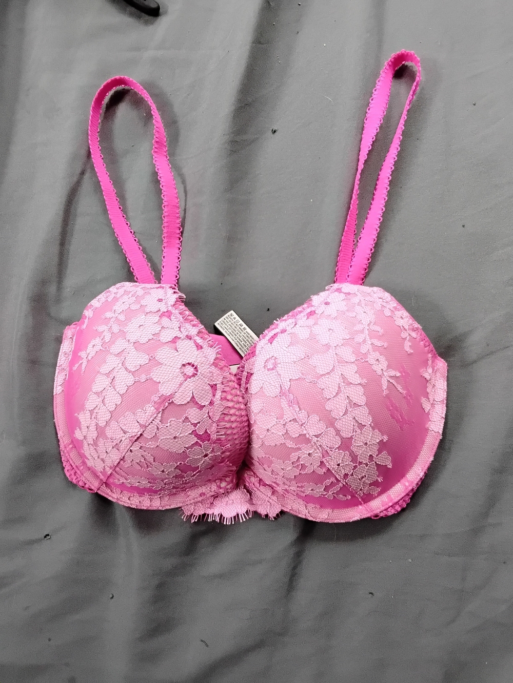 Victoria's Secret Hot Pink Dream Angel Push-Up Bra